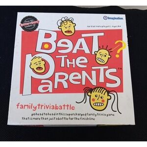 2005 Complete Beat the Parents Family Trivia Board Game Kids vs Grown-Ups